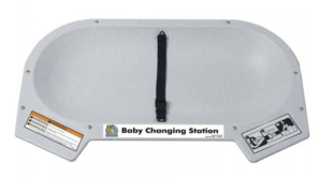 Countertop Recessed Mount Baby Changing Station